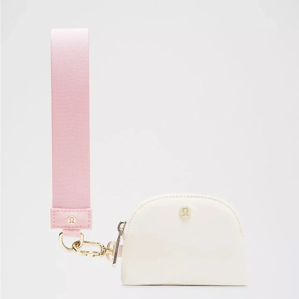 Lululemon Dual Pouch Wristlet- Blissful Pink/Light Ivory